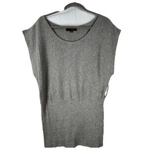 Hypnotik Gray Ribbed Knit Dress Medium Sleeveless Casual Stretch
